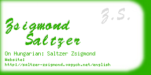 zsigmond saltzer business card